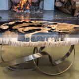 Unique Designer Coffee Table of Petrified Wood thumbnail-3