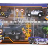 Die cast toys- deluxe police force play set toy with en71 7718P-3