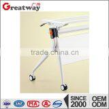 Folding Study Table and Chair Training Computer Table Metal Folding Table thumbnail-2