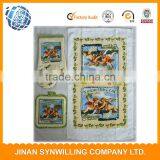 Kitchen Textile Potholder Cotton Placemat Oven Mitt 3pcs Kitchen Towel Set thumbnail-2