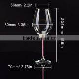 Wedding Gift Pink Crystal Goblet Coloured Long-stem Wine Glass thumbnail-2