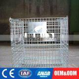 Tailored Collapsible Wire Container Tire Storage Folding Cage With Wheels thumbnail-6