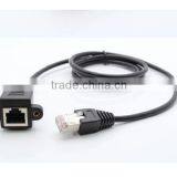 30cm RJ45 Male to Female Screw Panel Mount LAN Network Extension Cable thumbnail-4