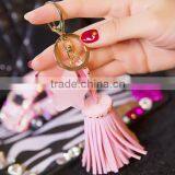 6 Colors Acrylic Candy Color Stars Riveting Trendy Women's Tassel Key Chain Sweet Phone Case Bags Keyring Jewelry Pendants