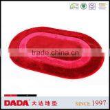 Red Color Modern Round Rug