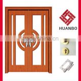 Interior Wood Double Door leaf PVC doors