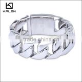 KB13699-D Best Quality Fashion Men's 215mm Polished Titanium Steel Bracelet