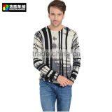 Pure Used Cashmere Sweater, Man Comfortable Dip Dye Pullover thumbnail-4
