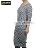 Women Striated Cashmere Dress, Women Cashmere Over Length Dress thumbnail-2