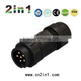 SK19-6P IP67 Soldering Electric Cable Wire Waterproof Connector thumbnail-3