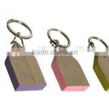 Wooden keychain for promtion gifts and decoration