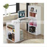 Computer Desk With Bookshelf, Wooden Computer Desk, Cheap Home Office Furniture thumbnail-1