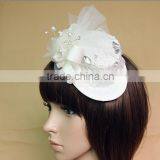 European and American Small White Hat Clip Pearl Bridal Hair Accessories Flower Head Luxury Performance thumbnail-2