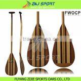 Chinese Wood Waveski Outrigger Canoe Paddle With Bent Shaft