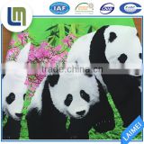 100% polyester cute panda printed bed sheet fabric