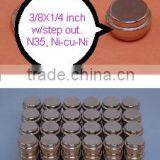 Sintered Neodymium Magnet w/ Step Out/magnetic Toy