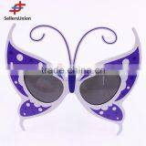 No.1 Yiwu Exporting Commission Agent Wanted Cute Butterfly Shaped Blue Holiday Eyewear Sunglasses for Party thumbnail-1