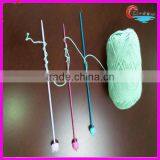 Animal Handle Needles Fancy Yarn Colorful Knitting 100% Cotton Yarn