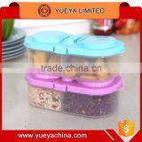 Knock-down 2 Cells Flip Cap Food Storage Box-purple thumbnail-1