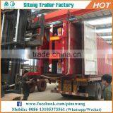 High Quality Customized Container Semi-trailer 20ft 40ft Dual Axle Flatbed Trailer thumbnail-4
