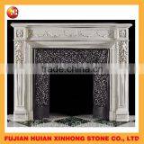 Chinese Carved Marble Stone Fireplace for Construct Decoration thumbnail-5