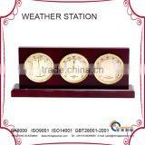 Indoor Multifunction Weather Station YG1615 With Wood Base thumbnail-1