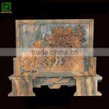Luxury Marble Flower Relief Carving thumbnail-1