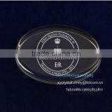 Crystal Paperweight Custom Engraved Company Logo thumbnail-1