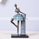 Home Decoration Items Resin Bronze Ballerina Sculpture thumbnail-5