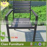 Grey Plastic Wood Arm Chair Cheap Outdoor Chairs thumbnail-2