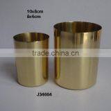 Solid Brass Candle Holder With Mirror Polish thumbnail-1