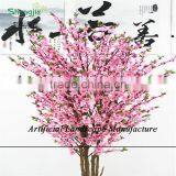 SJZJN 310 New Artificial Peach Tree Srtificial Sakura Flower Lobby Artificial Peach Blossom Tree thumbnail-5