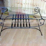 wrought iron coffee table