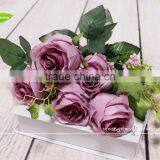 GNW FL-RS45-6-8CM High Quality Wholesale Artificial Flower Rose for Sale thumbnail-3