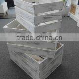 Set of 3 Vintage Crate Wooden Storage Boxes thumbnail-3