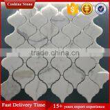 Popular Morden Lantern Shape Carrara Stone Mosaic Tile Kitchen Backsplash thumbnail-1