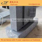 Light Gray Granite Polished Blank Double Funeral Tombstones thumbnail-3