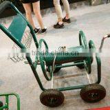 Metal Four Wheel Firm Garden Hose Reel Cart TC4710 thumbnail-3