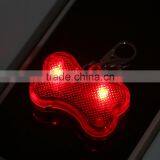 Pet Dog Cat LED Flash Bone Safety Pendant Collar Circular Light Clip Visable Worldwide Store thumbnail-3