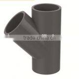 HIGH QUANLITY SKEW TEE OF PVC GB PN16 INDUSTRIAL PRESSURE PIPES & FITTINGS FOR WATER SUPPLY