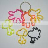 2017 Silicone Cartoon Keychain Bag , Silicone Key Ring Birthday Gifts thumbnail-5