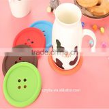 Cute Colorful Silicone Button Coaster Cup Mat Drink Place mat , Modern Kitchen Accessory