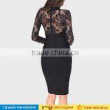 Cheap Bulk OEM Plus Size 3XL Bodycon Evening Dress Elegant Lace Cocktail Party Dresses for Women Sexy thumbnail-5