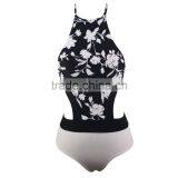 Sexy Women Backless Strap Floral Beach Cover Up Bathing Swimsuit thumbnail-3
