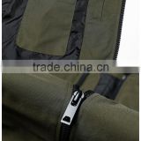 Polycotton Mens Jacket With Sleeve Zipper Fashion Varsity Jacket Plain Baseball Jacket thumbnail-6