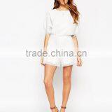 2015 Fashionable Hot Sale OEM Customized Kimono Romper With Crochet Sleeve thumbnail-1