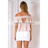 Guangzhou OEM Women Clothes off Shoulder Summer Tops Saree Blouse Patterns thumbnail-3