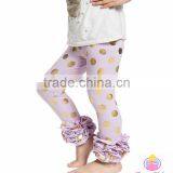 New Design Wholesale Cotton Ruffle Icing Pants for Baby Girls thumbnail-3