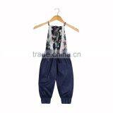 Newborn Baby Clothing Wholesale China Baby Lace Floral Romper Long Pants thumbnail-6