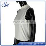 2017 Best Selling Womens Basic Soft Sleeveless T Shirt thumbnail-2